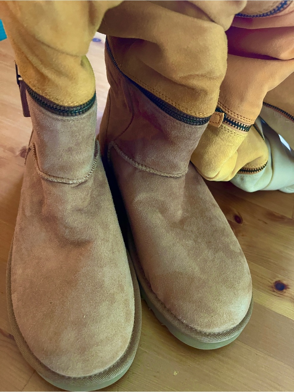 UGG Classic Ultra Ultra Tall Convertible Over The Knee Boots Chestnut Multi Sz 9 - Picture 9 of 12